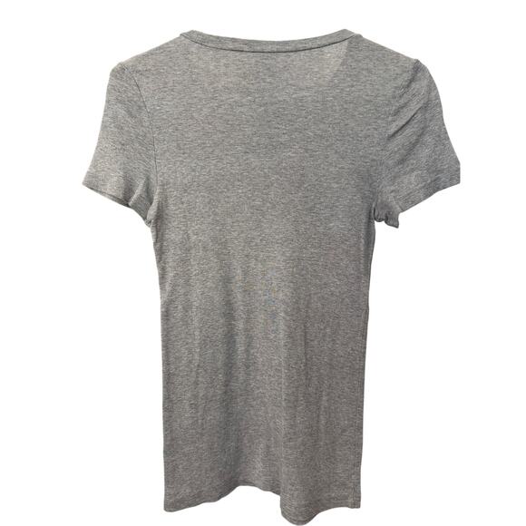 J. Crew Gray Fitted Cotton Tee Crew Neck Women’s M EUC - Picture 4 of 6